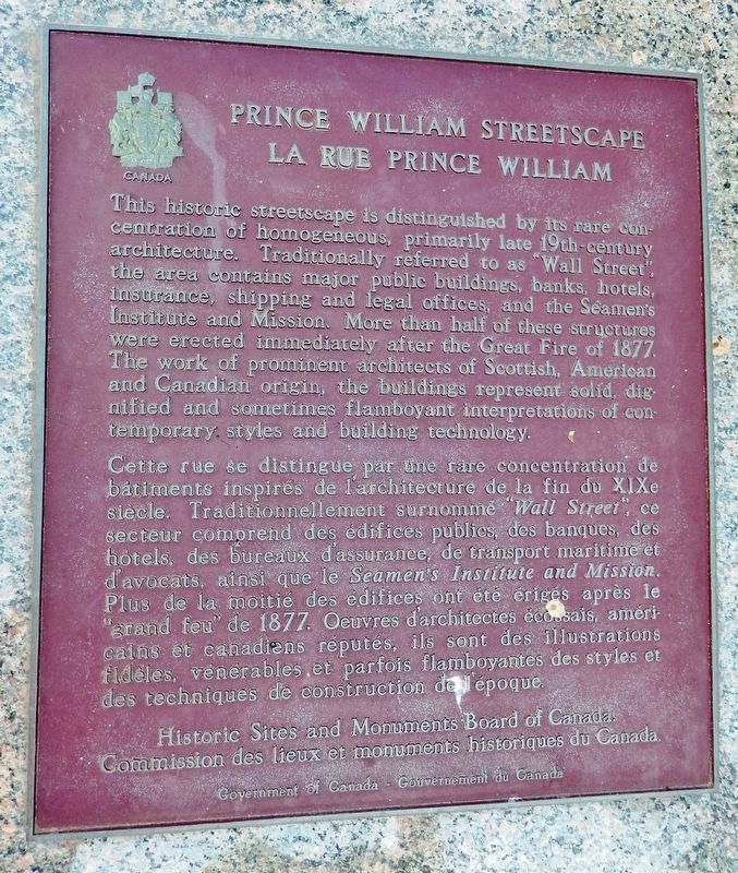 Prince William Streetscape Marker image. Click for full size.