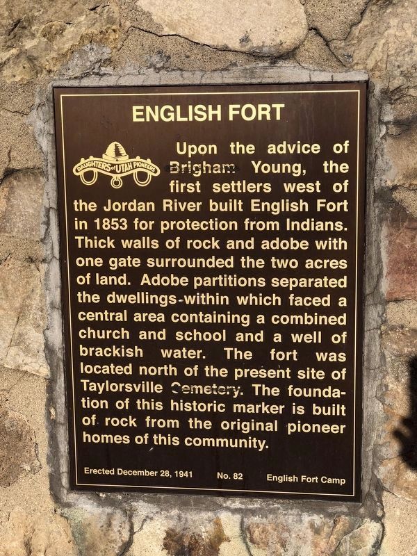 English Fort Marker. Click for full size. English Fort Marker image. Click for full size.