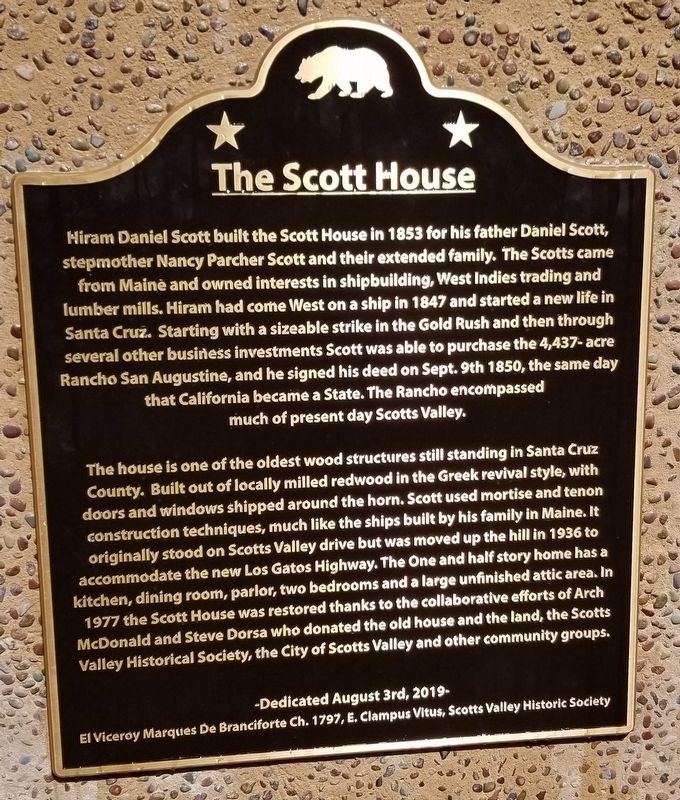 The Scott House Marker image. Click for full size.