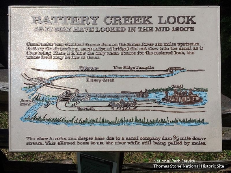 Battery Creek Lock Marker image. Click for full size.
