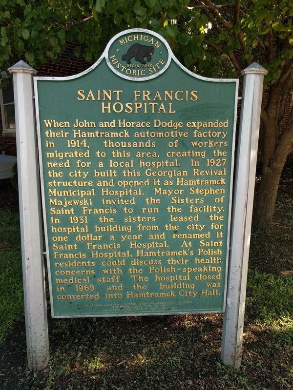 Saint Francis Hospital Marker image. Click for full size.