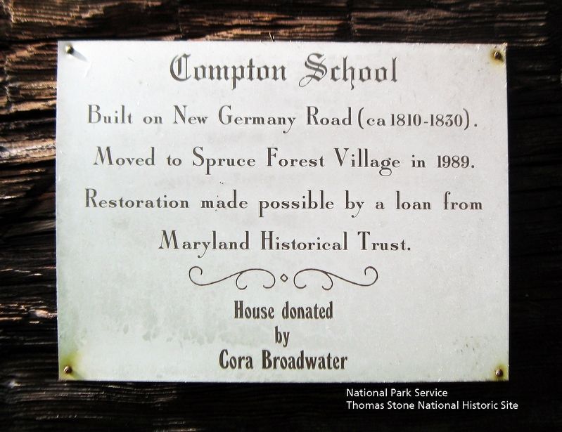 Compton School Marker image. Click for full size.