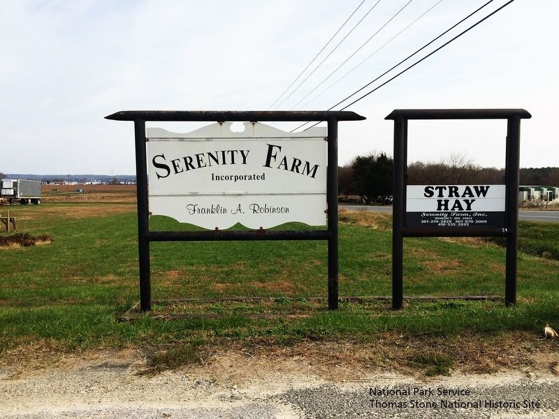 Serenity Farm Entrance Sign image. Click for full size.