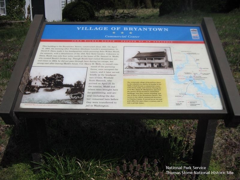 Village of Bryantown Marker. Click for full size. Village of Bryantown Marker image. Click for full size.