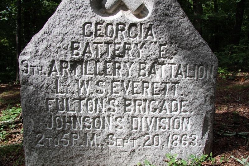 Battery E, 9th Georgia Artillery Battalion Marker image. Click for full size.