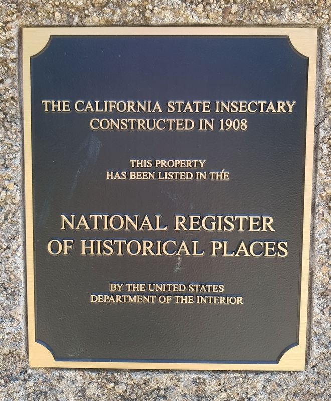 The California State Insectary Marker. Click for full size. The California State Insectary Marker image. Click for full size.