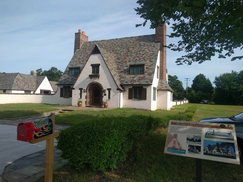 Base of Operations: The Lodge at the Proving Grounds Marker and the Lodge. Click for full size. Base of Operations: The Lodge at the Proving Grounds Marker and the Lodge image. Click for full size.
