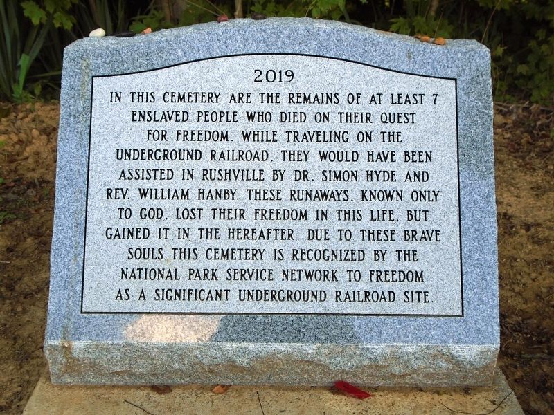 Formerly Enslaved People Marker image. Click for full size.