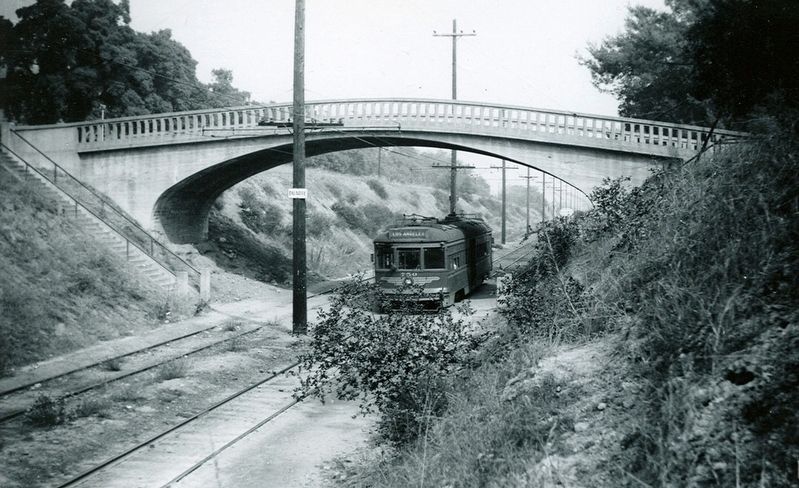 Bridge and Pacific Electric Railway image. Click for full size.