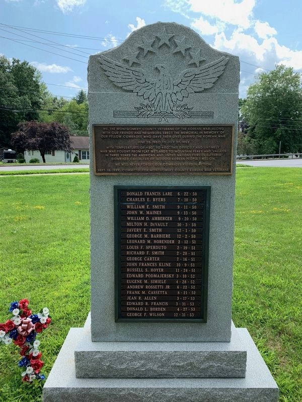 Montgomery County Korean War Veterans Monument image. Click for full size.