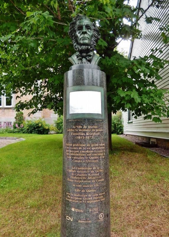 Cornelius Krieghoff Memorial<br>(<i>adjacent to marker</i>) image. Click for full size.