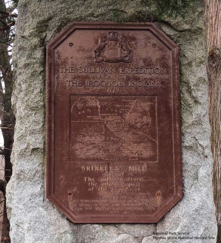Sullivan Expedition Against the Iroquois Indians, 1779, Brinker's Mill marker image. Click for full size.