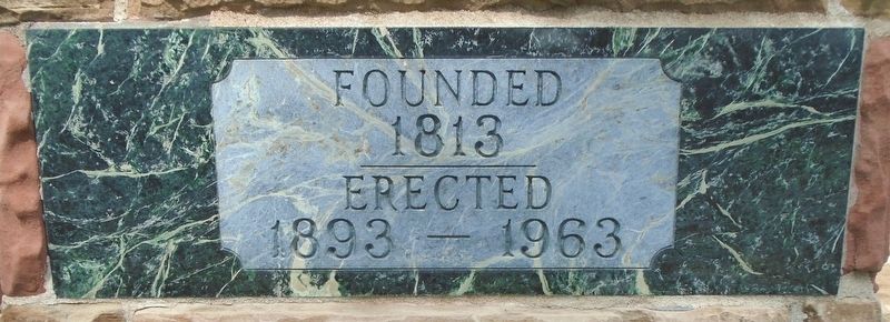 First United Methodist Church Date Stone image. Click for full size.