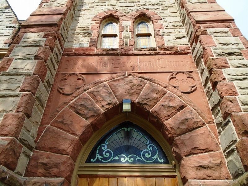 First United Methodist Church Entrance Detail image. Click for full size.