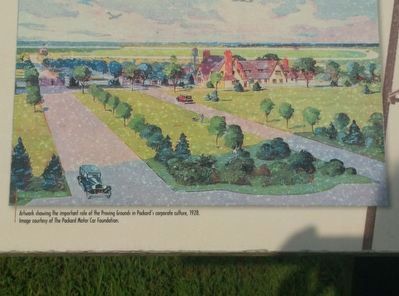 Packard Proving Grounds: Preserving Automotive History Marker - left image image. Click for full size.