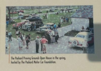 Packard Proving Grounds: Preserving Automotive History Marker - lower right image image. Click for full size.