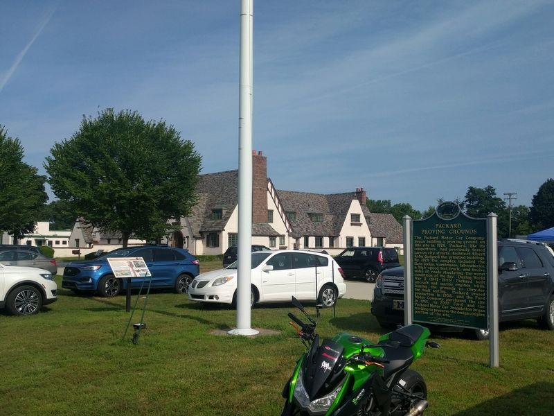 Packard Proving Grounds: Preserving Automotive History Marker. Click for full size. Packard Proving Grounds: Preserving Automotive History Marker image. Click for full size.