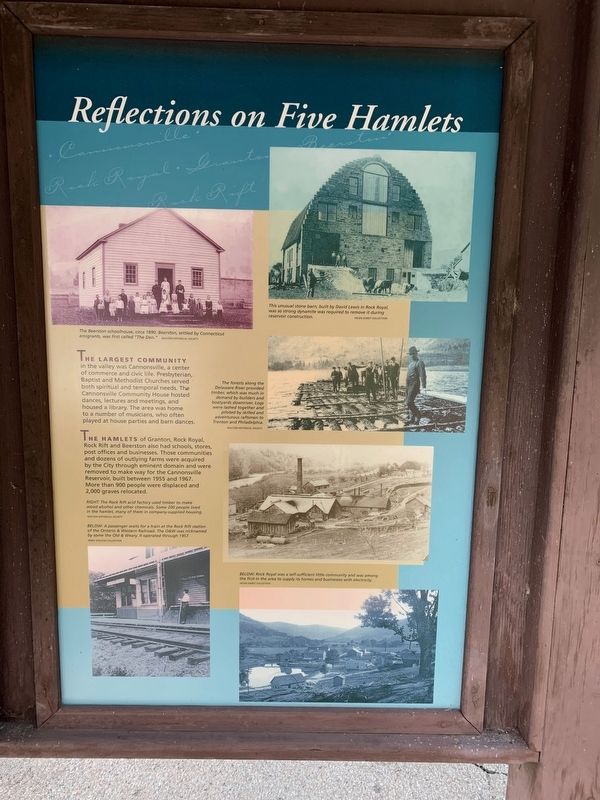 Reflections on Five Hamlets Marker. Click for full size. Reflections on Five Hamlets Marker image. Click for full size.