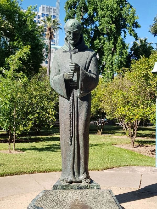 Father Junipero Serra statue image. Click for full size.