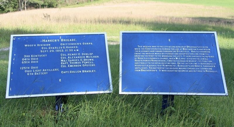 Harker's Brigade Marker image. Click for full size.