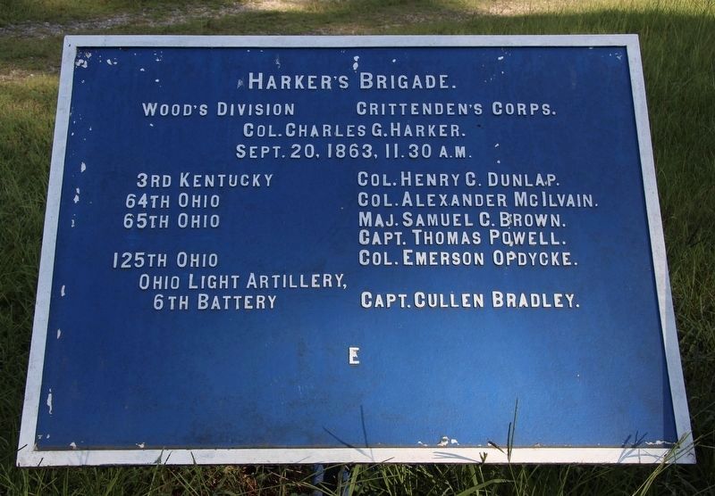 Harker's Brigade Marker image. Click for full size.