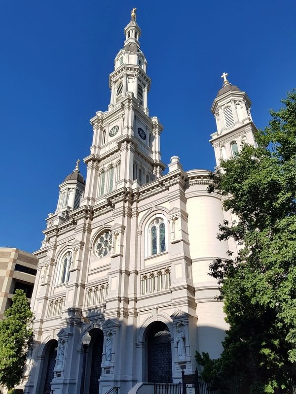 The nearby Cathedral of the Blessed Sacrament. Click for full size. The nearby Cathedral of the Blessed Sacrament image. Click for full size.