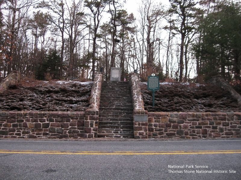 Hungry Hill Revolutionary War Monument & Hungry Hill marker. image. Click for full size.