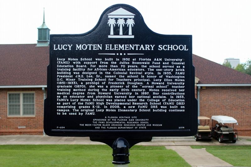 Lucy Moten Elementary School Marker image. Click for full size.