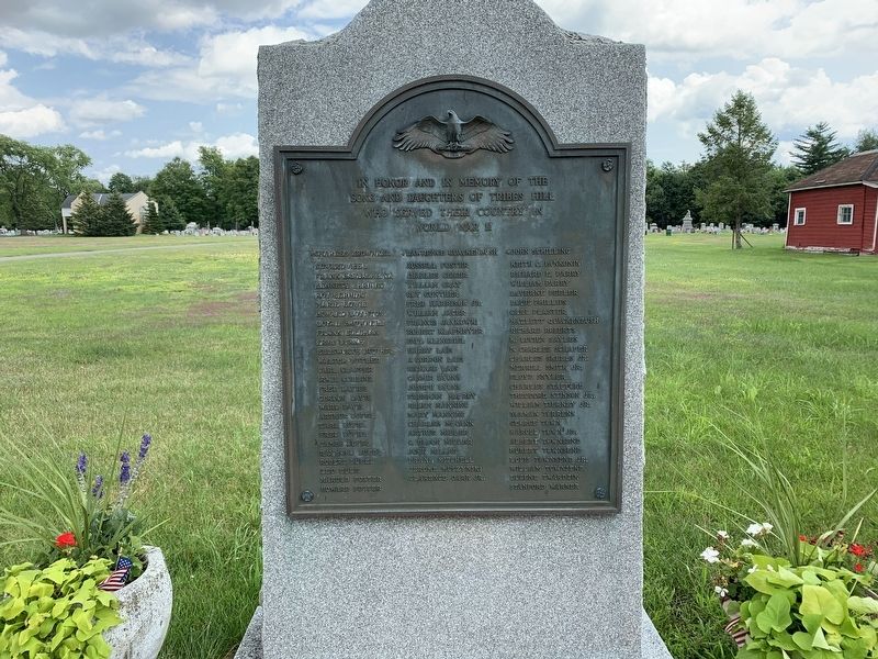 Tribes Hill World War II Memorial. Click for full size. Tribes Hill World War II Memorial image. Click for full size.