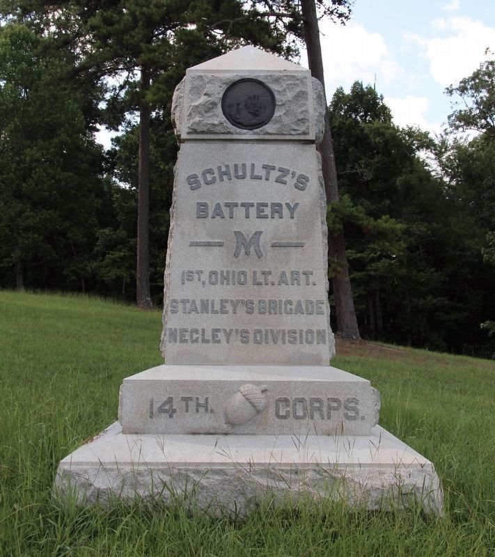 Battery M, 1st Ohio Light Artillery Marker image. Click for full size.