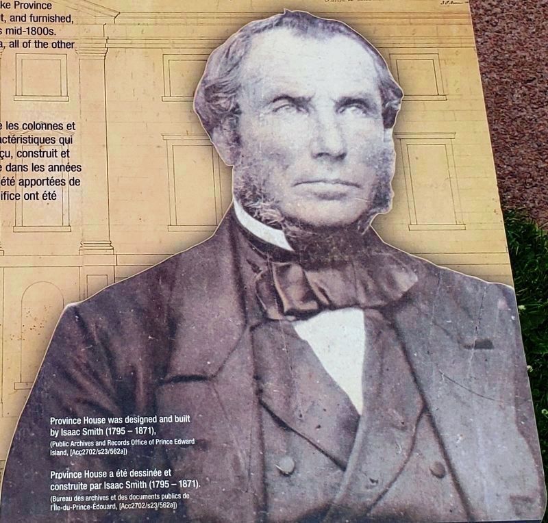 Marker detail: Isaac Smith image. Click for full size.
