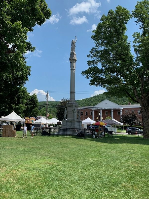 Delaware County Civil War Memorial. Click for full size. Delaware County Civil War Memorial image. Click for full size.
