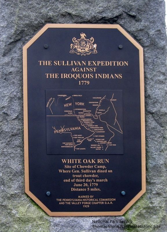 The Sullivan Expedition Against The Iroquois Indians 1779 Marker image. Click for full size.