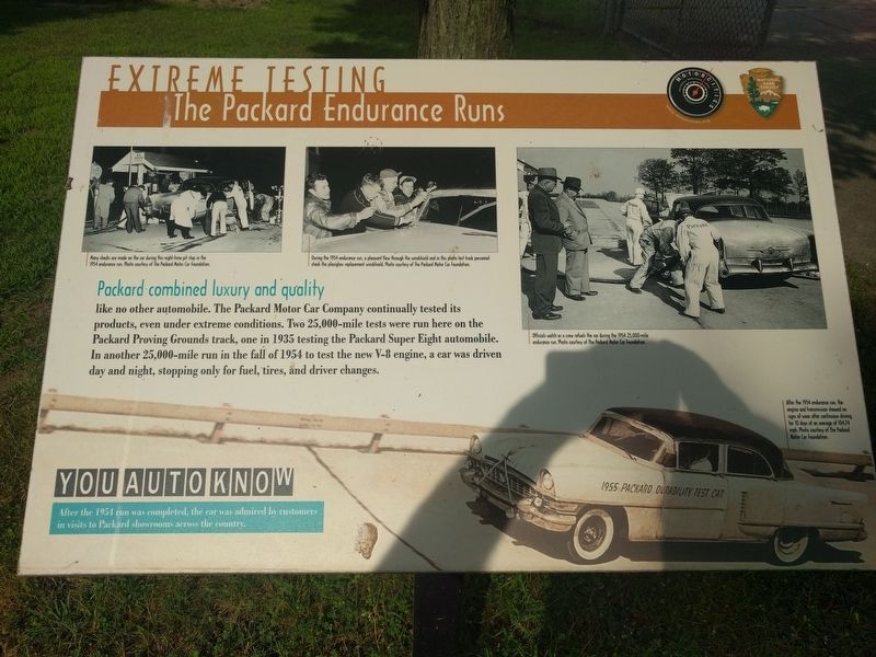 Extreme Testing: The Packard Endurance Runs Marker image. Click for full size.
