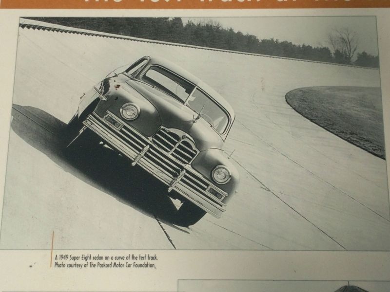 Made for Speed: The Test Track at the Proving Grounds Marker - upper left image image. Click for full size.