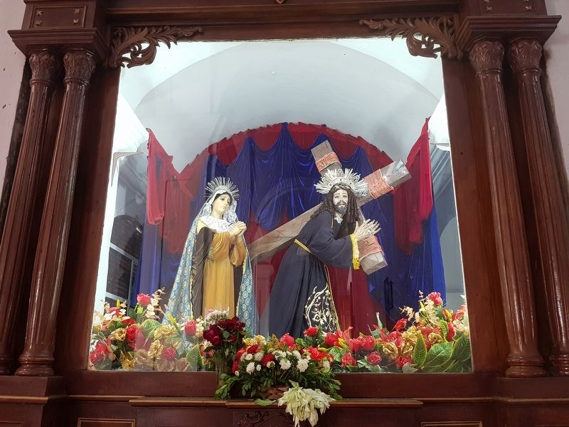 Processional images at the Cathedral of Sonsonate image. Click for full size.