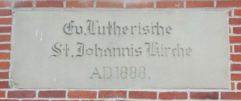 St. John's Lutheran Church Namestone image. Click for full size.