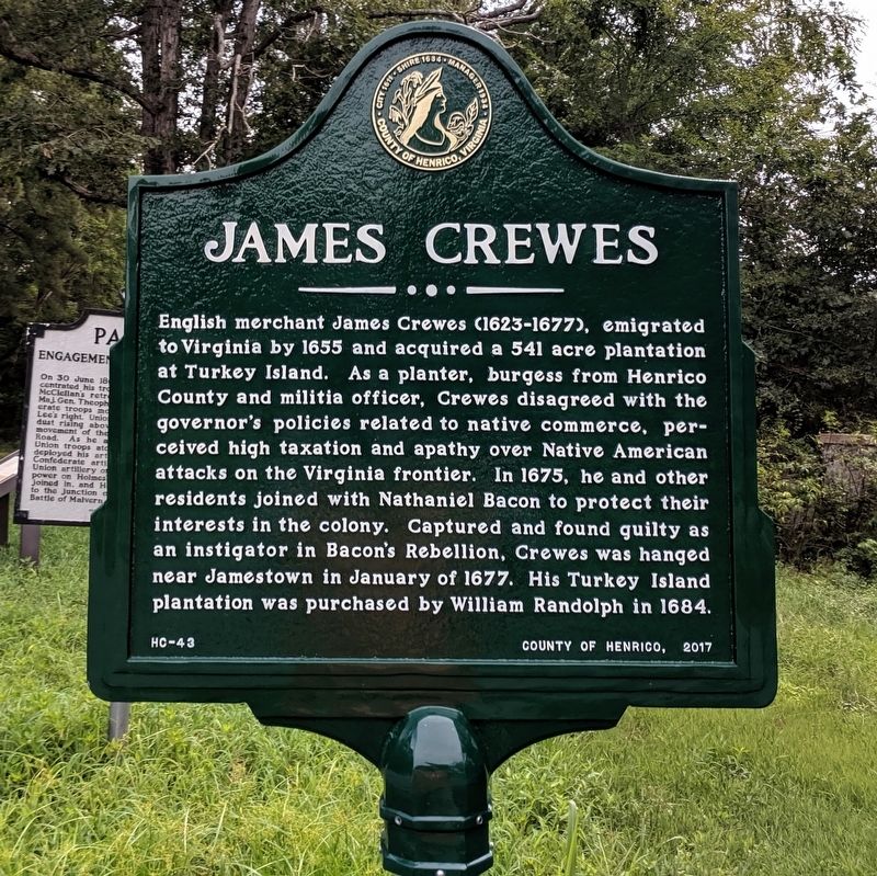 James Crewes Marker image. Click for full size.