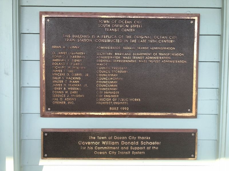 Plaque on the South Division Street Transit Center image. Click for full size.