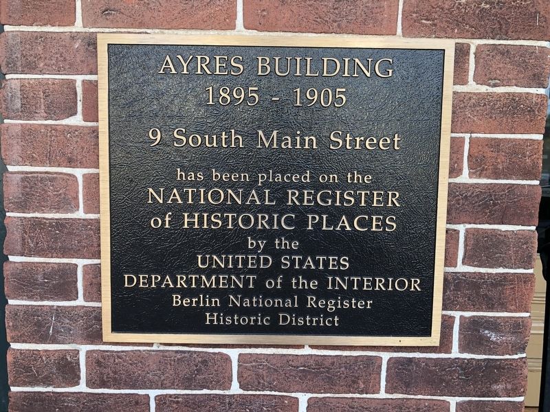 Ayres Building Marker image. Click for full size.