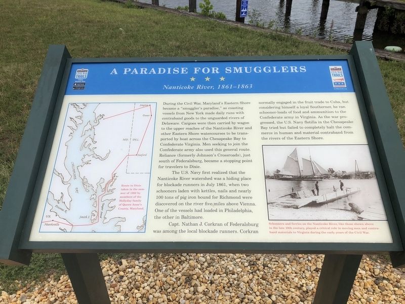 A Paradise For Smugglers Marker image. Click for full size.