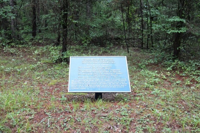 Starkweather's Brigade Marker image. Click for full size.