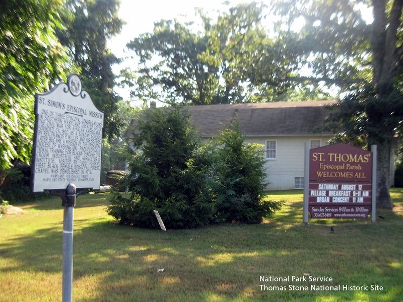 St. Simon's Episcopal Mission Marker. Click for full size. St. Simon's Episcopal Mission Marker image. Click for full size.
