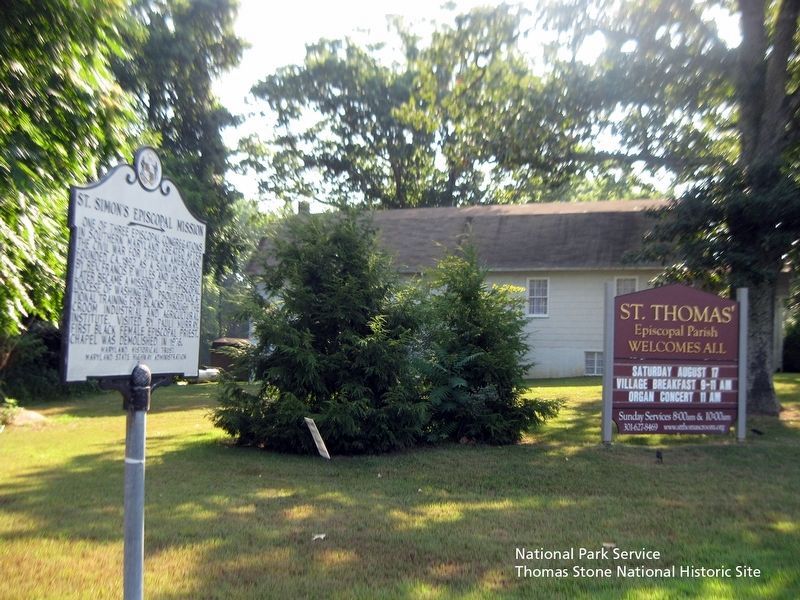 St. Simon's Episcopal Mission Marker image. Click for full size.