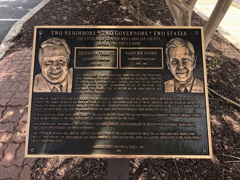 Two Neighbors * Two Governors * Two States Marker image. Click for full size.