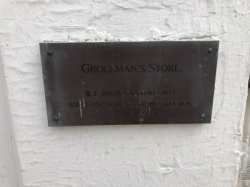 Grollman's Store Marker image. Click for full size.