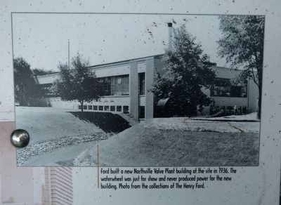 Northville Valve Plant: Henry Ford's Experiment Marker - lower left image image. Click for full size.