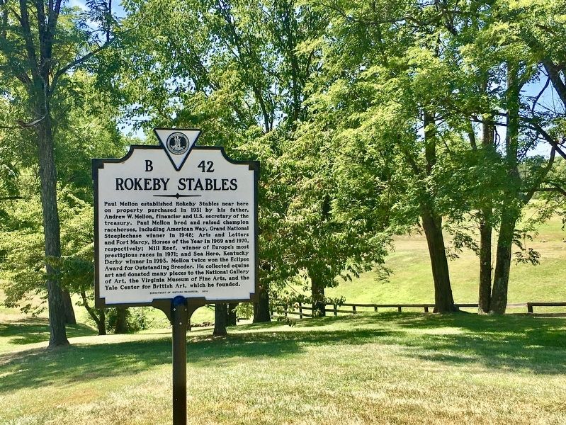 Rokeby Stables Marker image. Click for full size.