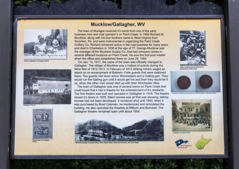 Mucklow/Gallagher, WV Marker image. Click for full size.