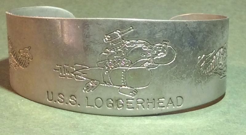 U.S.S. Loggerhead (SS 374) wrist band image. Click for full size.